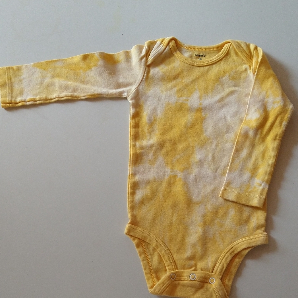 Yellow Tie-Dye Kids One Piece